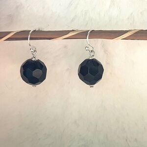 Black Drop Earrings